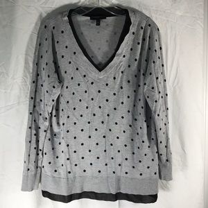 Lane Bryant polkadot knit sweater